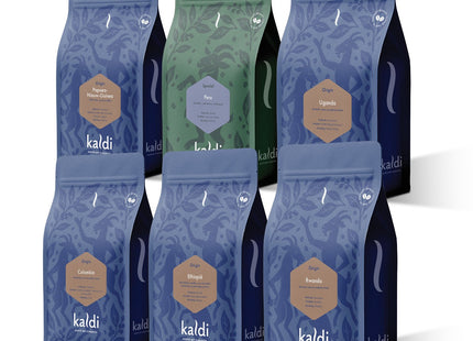 Kaldi proefpakket Around the World - 6 x 250 gram