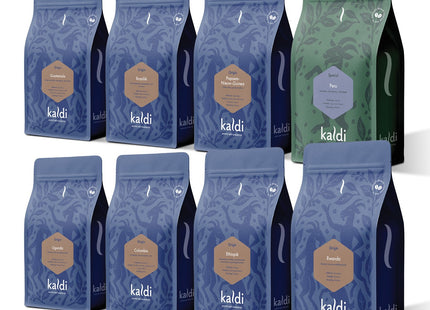 Kaldi proefpakket Around the World - 8 x 250 gram