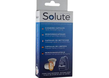 Solute Clean Taste Capsule Cleaning Capsules - For Nespresso & Aequinox - 8 x 2g