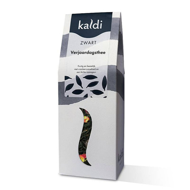 Verjaardagsthee verpakking