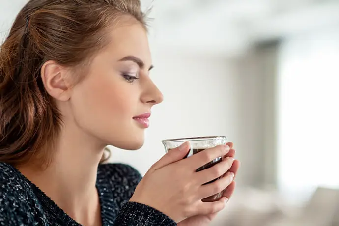 Herkenbare smaak en geur van koffie